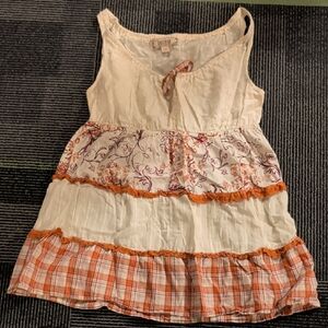 Decree Striped and Solid Top with Bow Accent